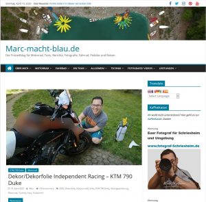 marcmachtblau.de Website