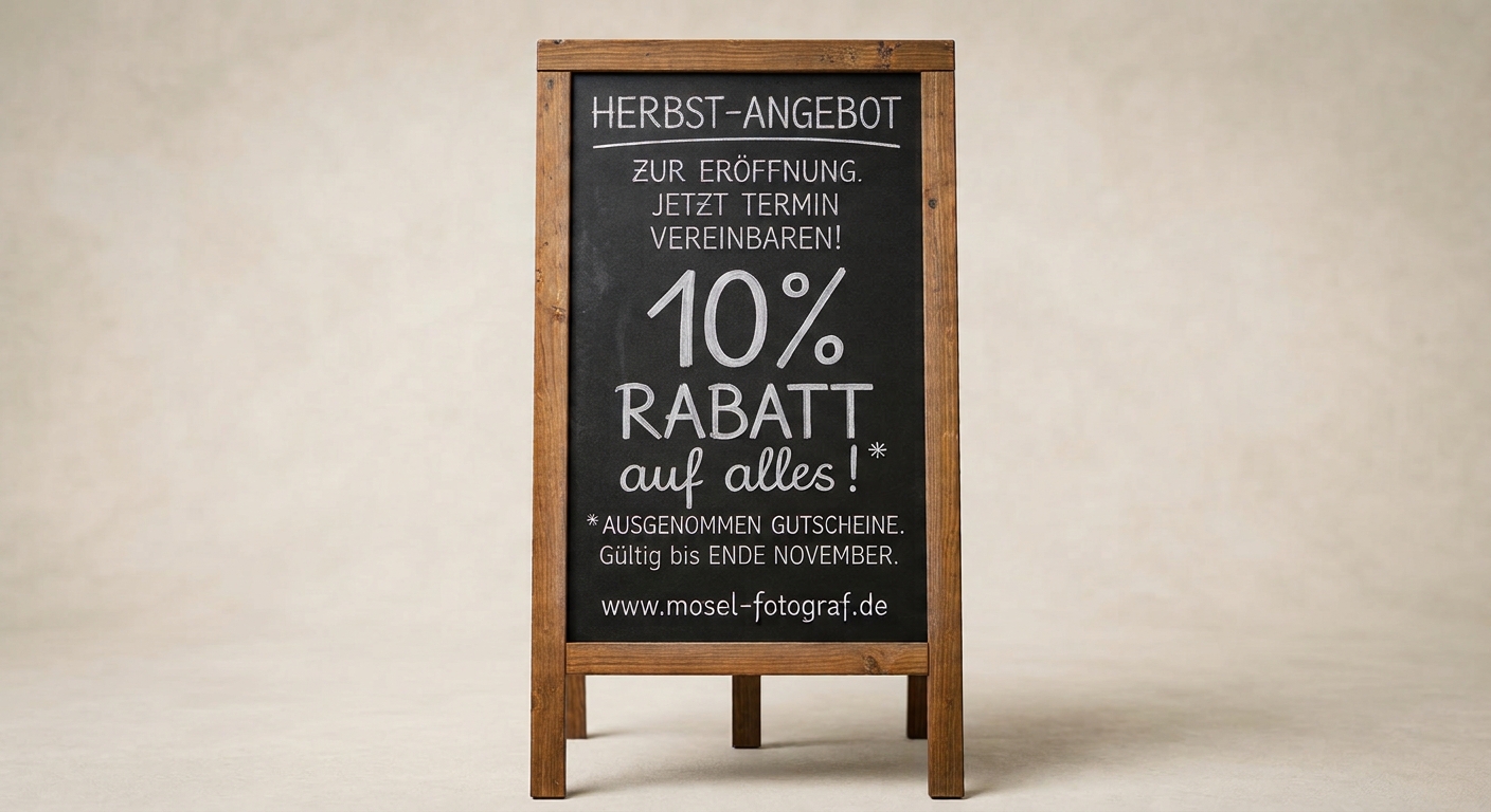 Herbstangebot: 10 % auf alles ausser Gutscheine bis Ende November 2026